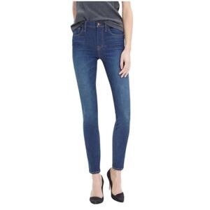 Madewell High Riser Skinny Jeans Indigo Blue Wash 26